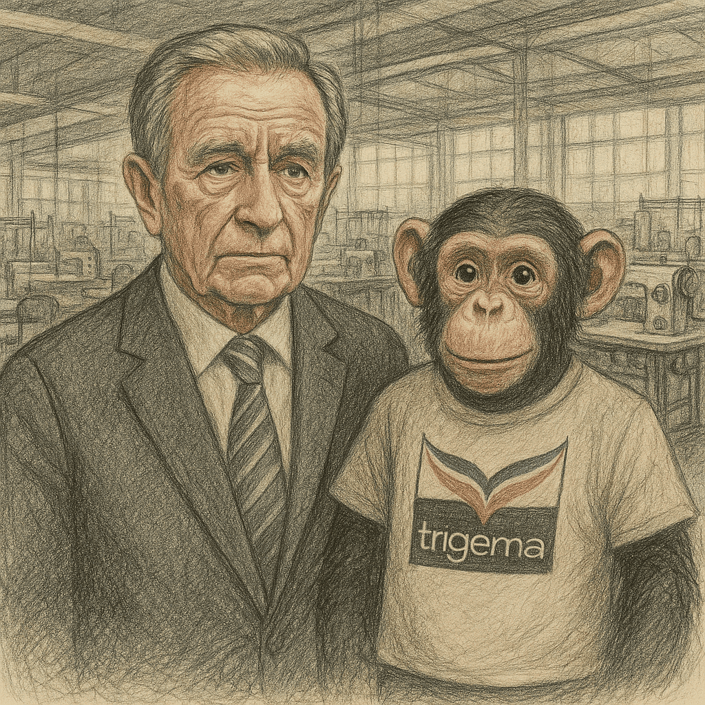 Trigema-Altchef Wolfgang Grupp leidet unter Altersdepression (KI-Bild | NewsMark #01)