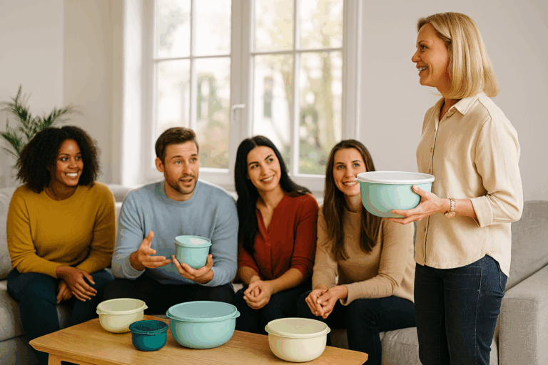 Die ikonische Tupperparty erlebt ihr Comeback, diesmal mit frischem Design und digitaler Strategie