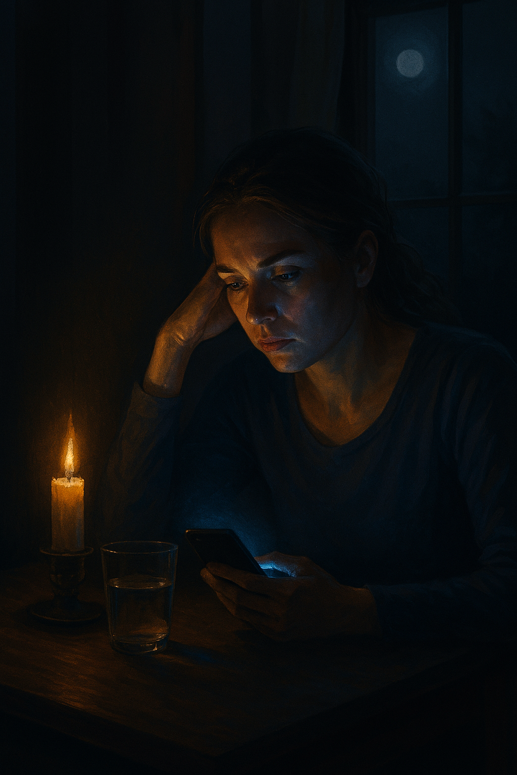 Black-Out, kein Strom (KI-Bild)