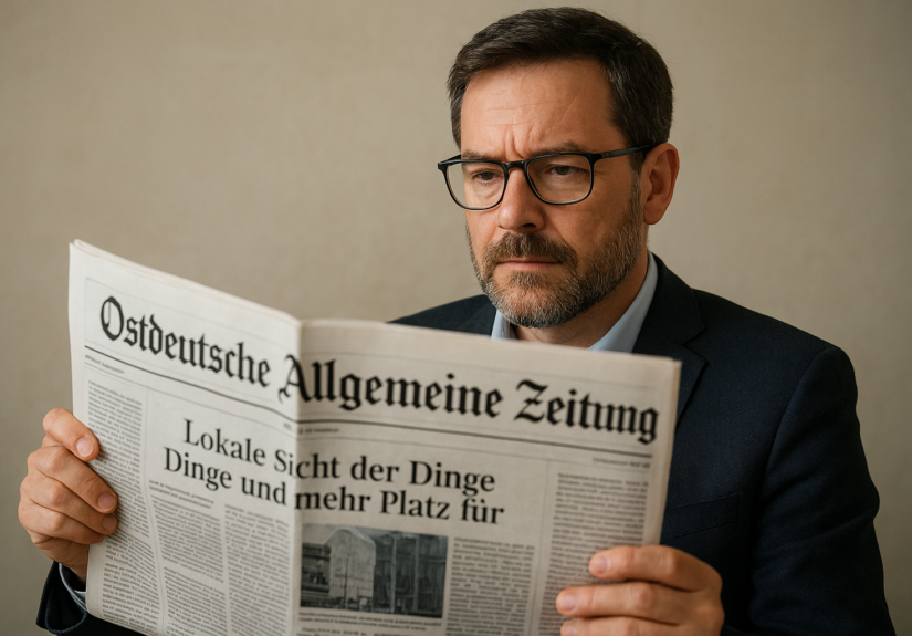Kommt eine neue Zeitung? (Foto mit KI)