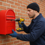 Die 1500 roten Briefkästen der dänischen PostNord sind abmontiert (KI-Bild)