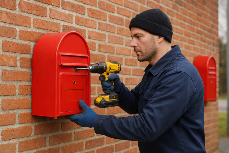 Die 1500 roten Briefkästen der dänischen PostNord sind abmontiert (KI-Bild)