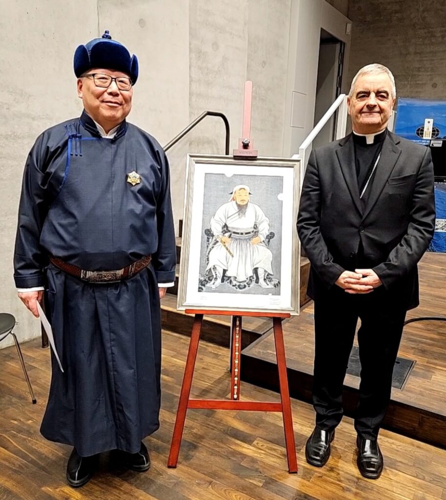 Botschafter der Mongolei, S.E. Dr. Mandakhhbilig Birvaa u. S.E. Erzbischof Dr. Nikola Eterovic, Vertreter des Vatikan (Foto: NewsMark)
