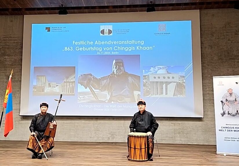 Festliche Abendveranstaltung zum 863. Geburtstag von Chinggis Khaan der Botschaft der Mongolei und des Museums für Vor- und Frühgeschichte (Foto: NewsMark)