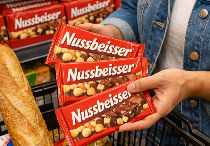 Nussbeisser im MIGROS Market (KI-Bild)