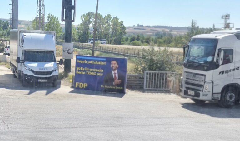 FDP-Wahlwerbung in der Türkei (Foto: J. Wachsmuth / KI)