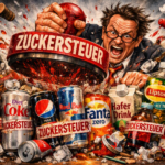 Zuckersteuer am, besten auf alle Getränke - auch ohne Zucker (KI-Bild)