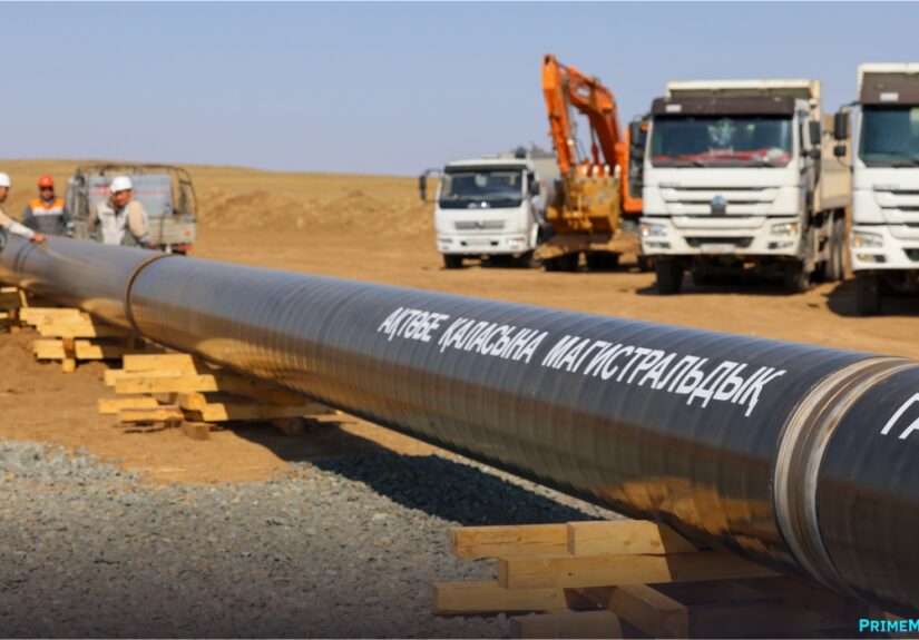 Bau einer Gaspipeline (Foto: PREMIERMINISTER.KZ)