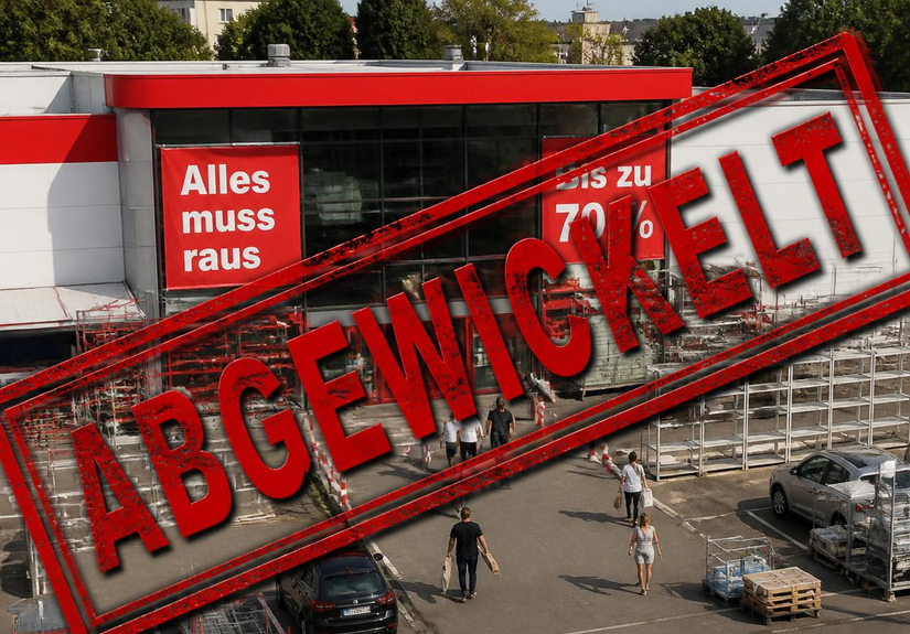 Baumarkt-Ausverkauf