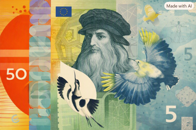 Euro-Redesign Umfrage (KI-Bild)