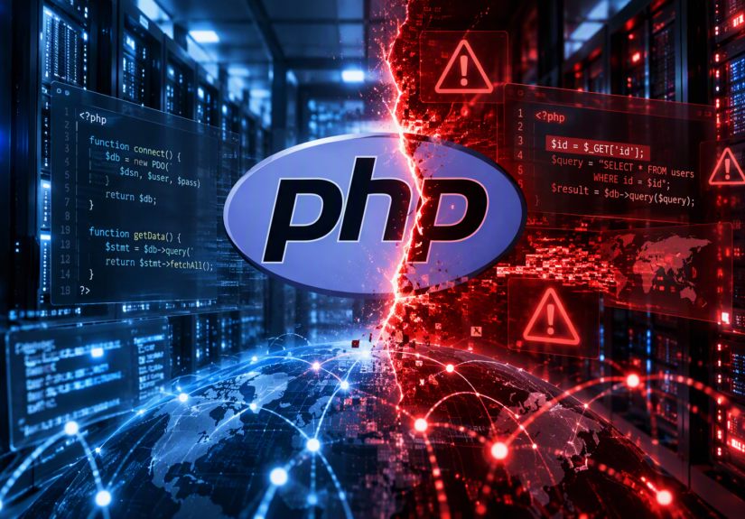 PHP: Löcher im Netz (KI-Bild)