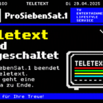 Prosieben sat1 schaltet den Teletext ab (KI-Bild)