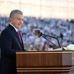 S.E. Shavkat Mirziyoyev, Staatspräsident der Rebulik Usbekistan (Foto: B. Aslanov, Botschaft der Republik Usbekistan in der Bundesrepublik Deutschland)