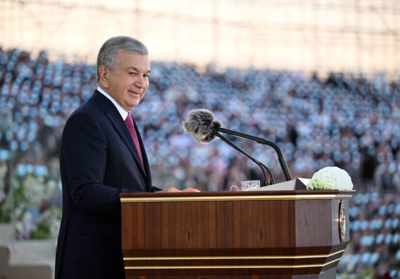 S.E. Shavkat Mirziyoyev, Staatspräsident der Rebulik Usbekistan (Foto: B. Aslanov, Botschaft der Republik Usbekistan in der Bundesrepublik Deutschland)