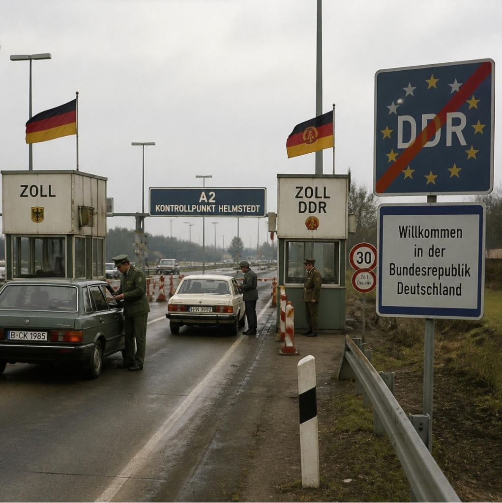 Kontrollpunkt Helmstedt 2026 (KI-Bild)