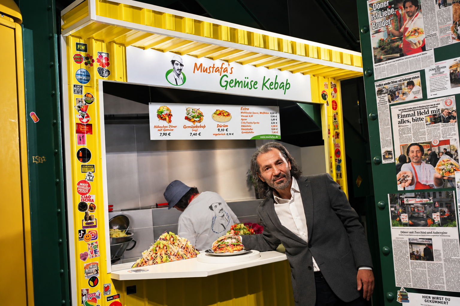 Mustafa’s Gemüse-Kebab am Kiosk (Foto: Madame Tussauds)