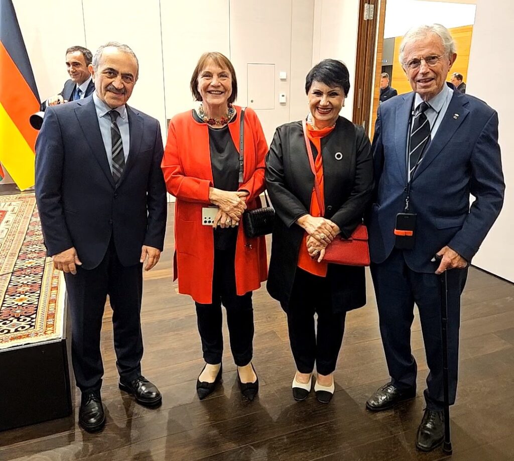 S.E. Prof. Dr. Alexksandr Kartozia, Rusudan Gorgiladze, Doris Brodersen, Wilhelm von Boddin (v.l.n.r) (Foto: C. Grosse)